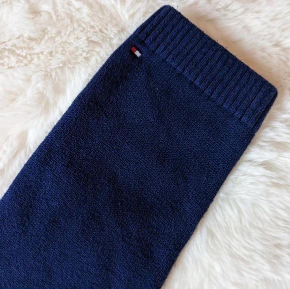 Tommy Hilfiger Crewneck Knit Sweater Winter Novelty Navy Unisex Blue & Rust 3T - Picture 4 of 7